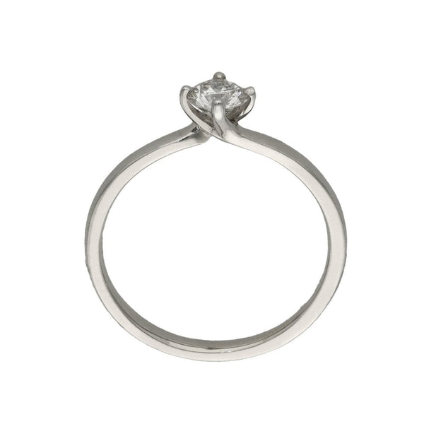Ladies 18ct White Gold Diamond Engagement Ring - 0.41ct