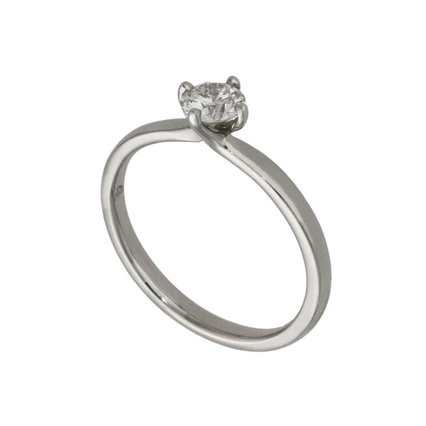 Ladies 18ct White Gold Diamond Engagement Ring - 0.41ct