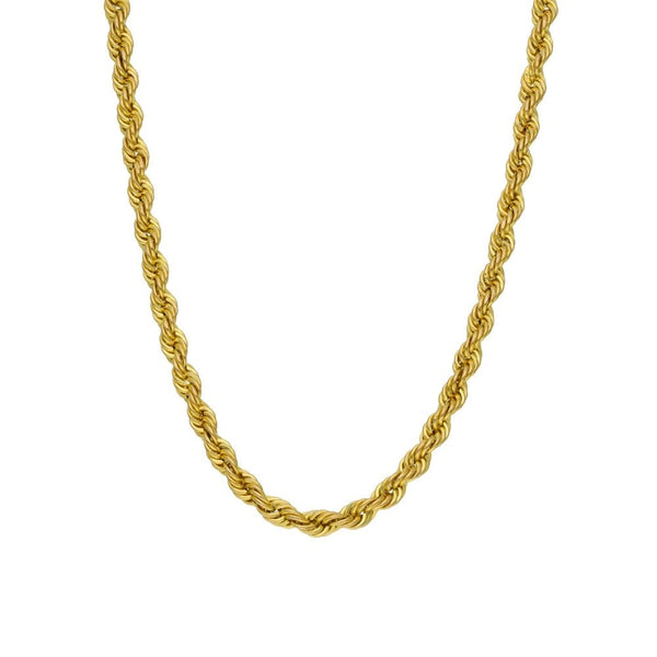 Gents 9ct Yellow Gold Hollow Rope Chain - 26" - 9.3g