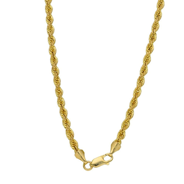 Gents 9ct Yellow Gold Hollow Rope Chain - 26" - 9.3g