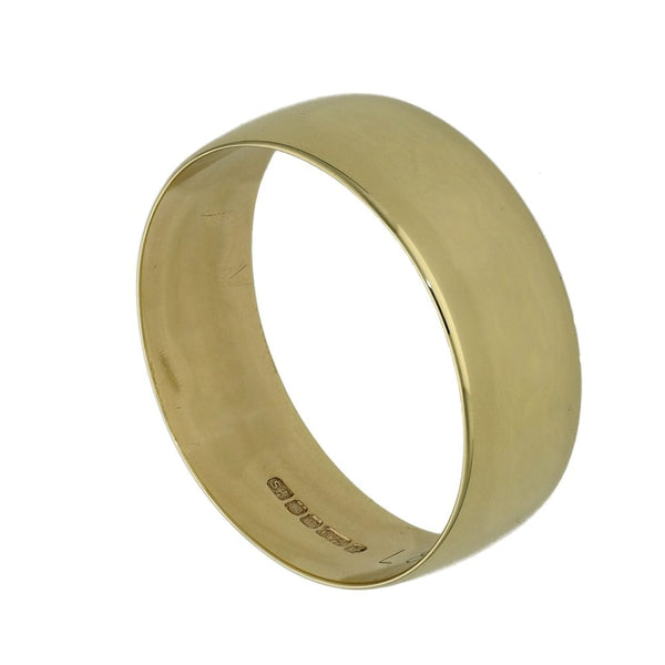 9ct Yellow Gold 8mm Wedding Ring - Size Z - 4.8g