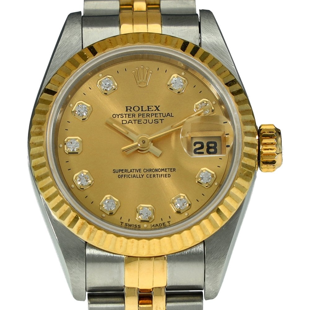 Datejust 69173 - Ladies Watch - Champagne Diamond Dial - 1995