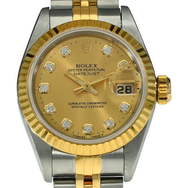 Datejust 69173 - Ladies Watch - Champagne Diamond Dial - 1995