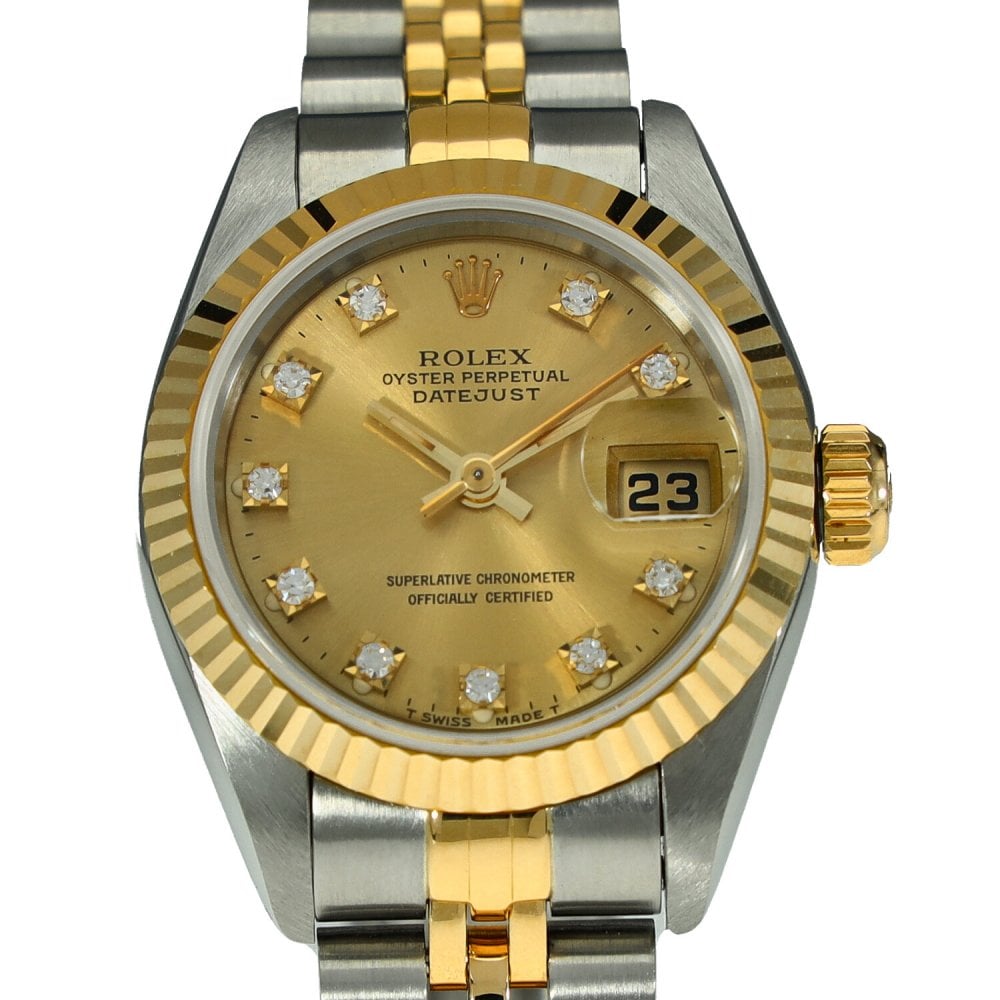 Datejust 69173 - Ladies Watch - Champagne Diamond Dial - 1994