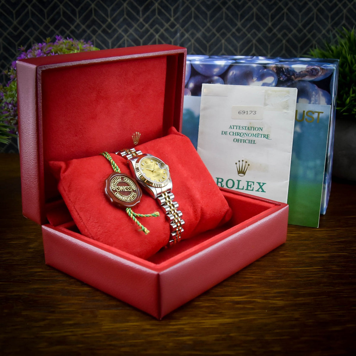 Datejust 69173 - Ladies Watch - Champagne Diamond Dial - 1991