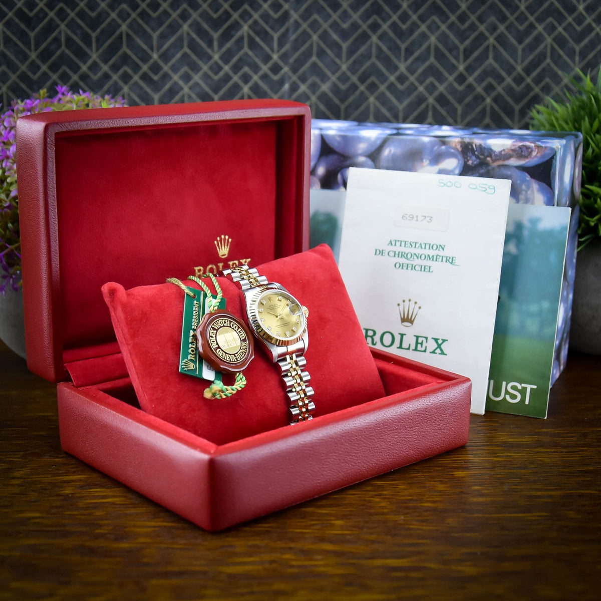 Datejust 69173 - Ladies Watch - Champagne Diamond Dial - 1994