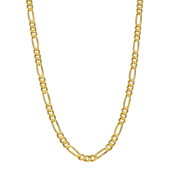 Gents 9ct Yellow Gold Figaro Chain - 24" - 10.7g