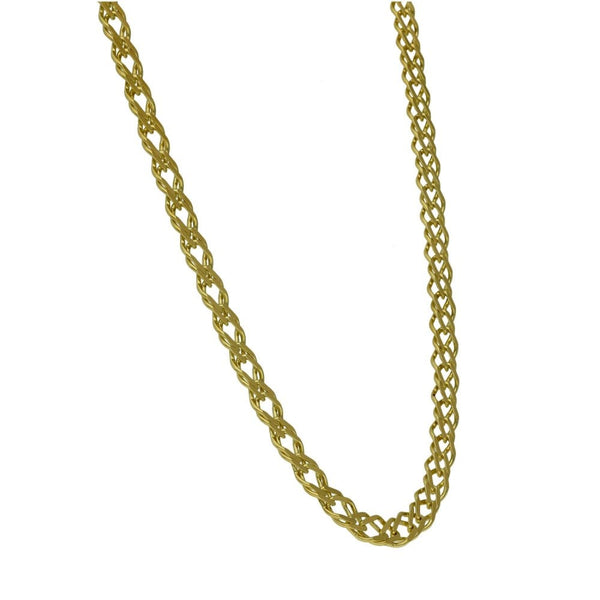 9ct Yellow Gold Double Curb Chain - 24" - 15.7g