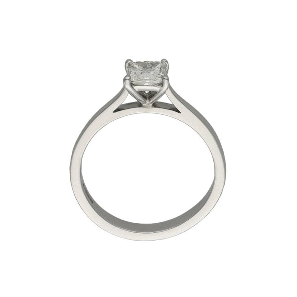 Platinum Certified Princess Cut Diamond Engagement Ring - 0.70ct