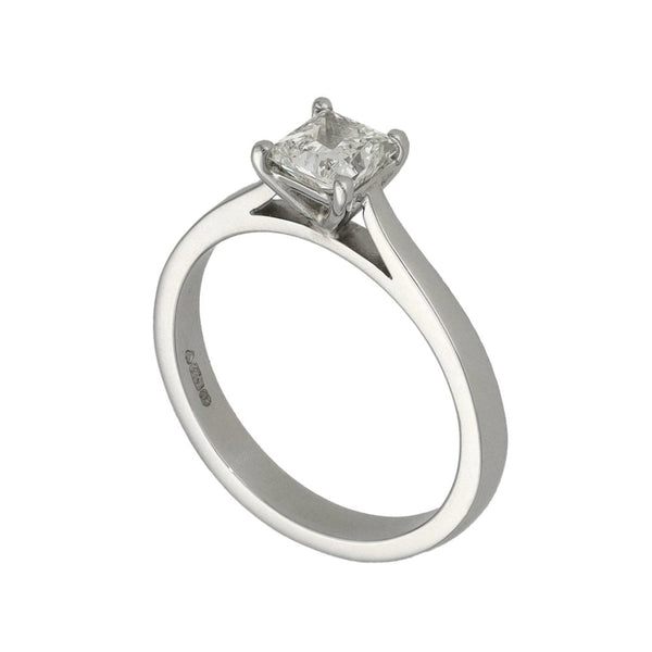 Platinum Certified Princess Cut Diamond Engagement Ring - 0.70ct