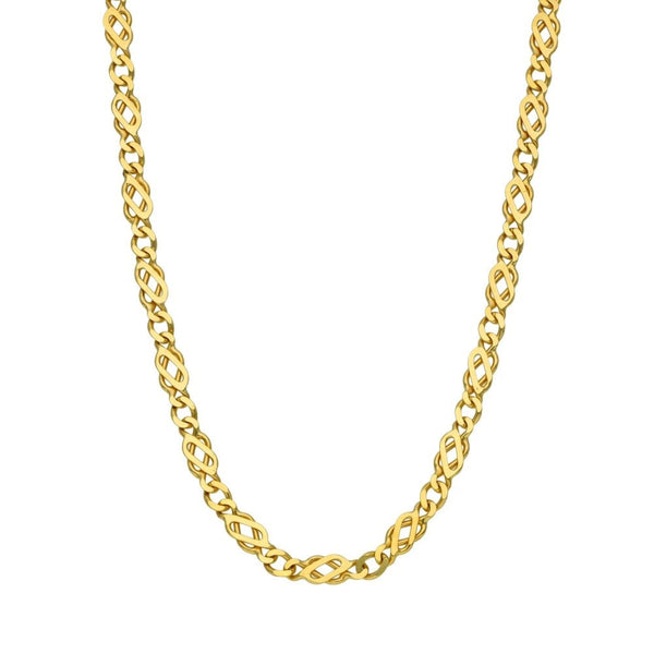9ct Yellow Gold 18" Celtic Style Chain - 9.3g