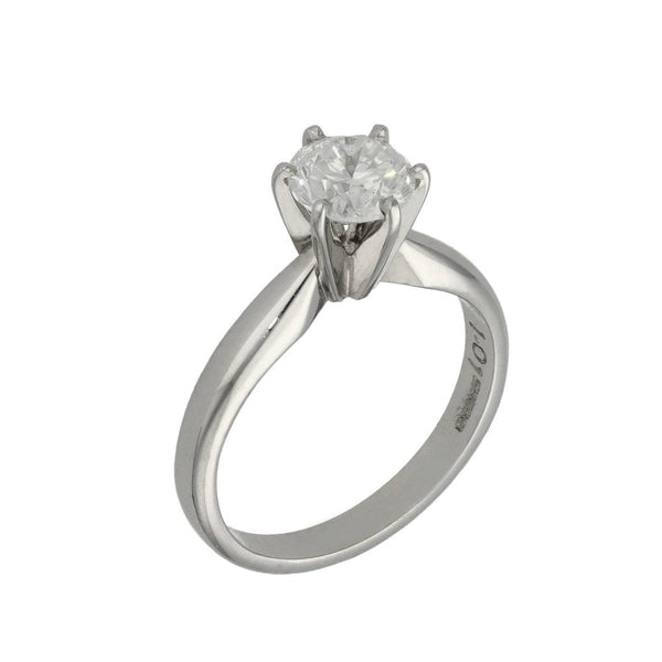 Ladies 18ct White Gold Diamond Engagement Ring - 1.01ct