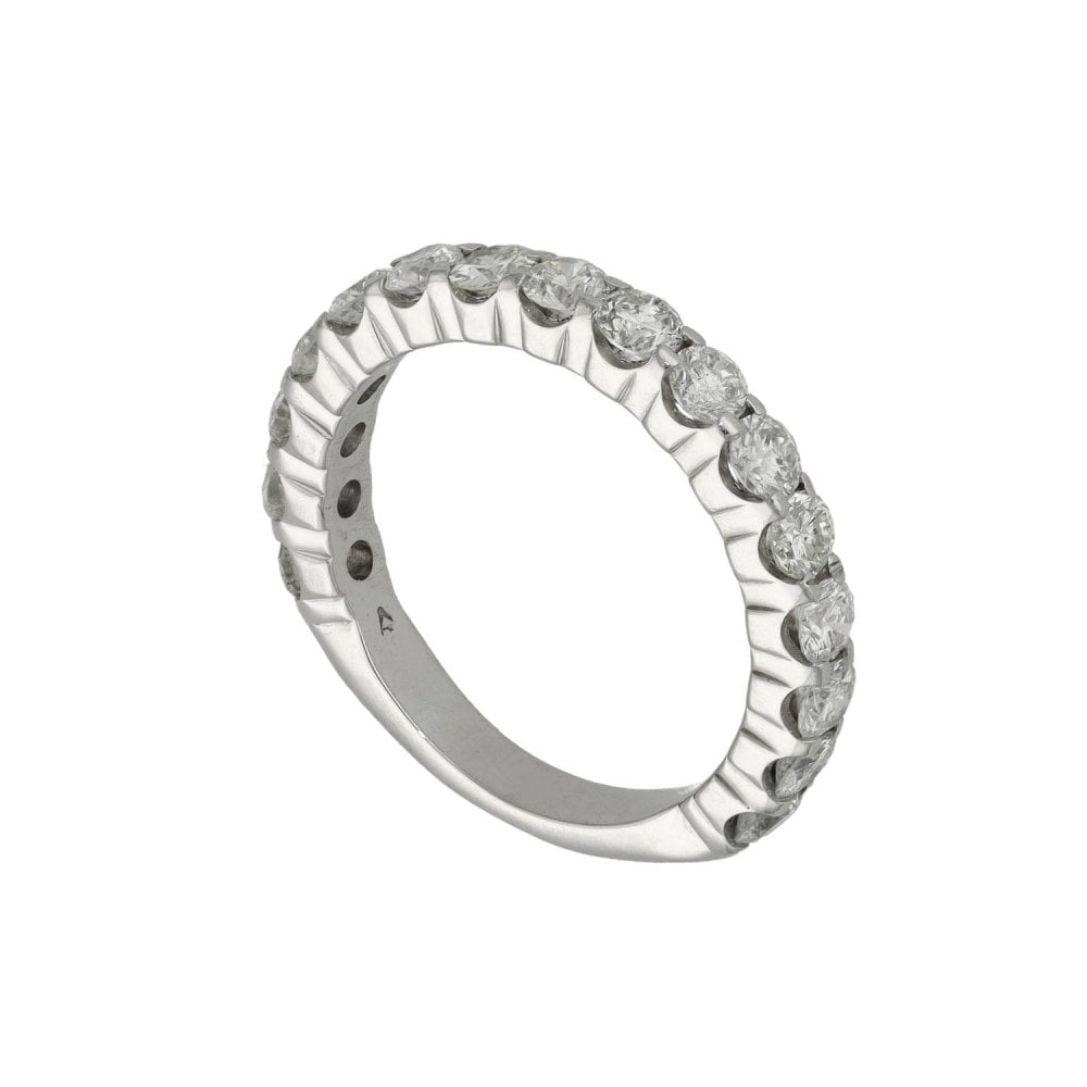 Ladies 14ct White Gold Diamond Set Eternity Ring - 1.50ct