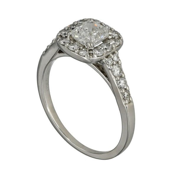 Ladies 14ct White Gold Diamond Cluster Halo Ring - 1.70ct