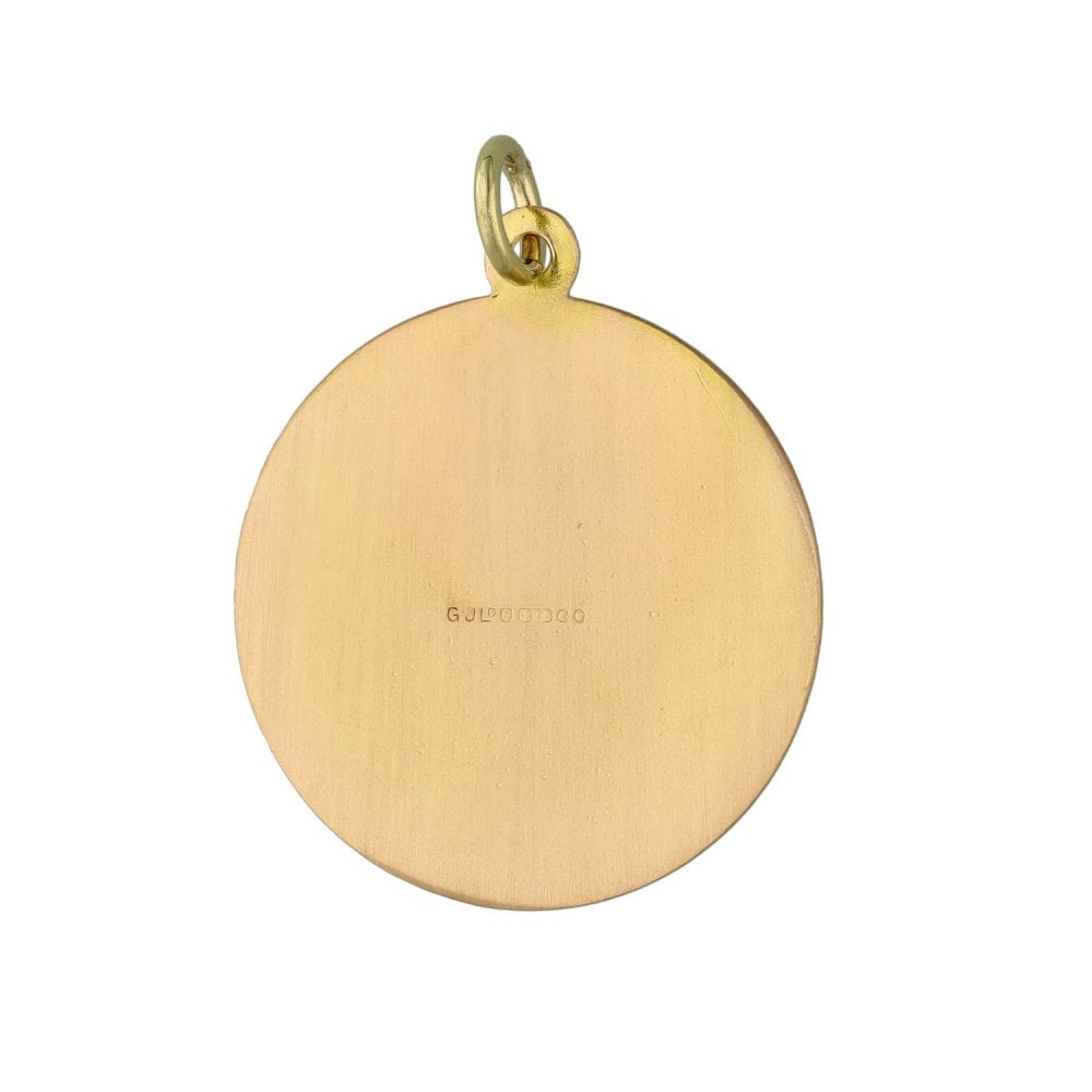 Gents 9ct Yellow Gold St. Christopher Pendant - 3.4g