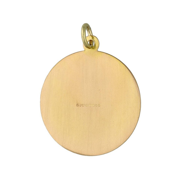Gents 9ct Yellow Gold St. Christopher Pendant - 3.4g