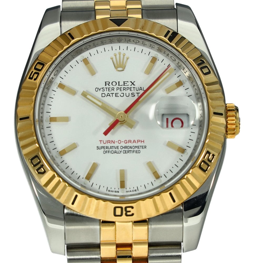 Datejust Turn-O-Graph 116263 - White Dial - 2006
