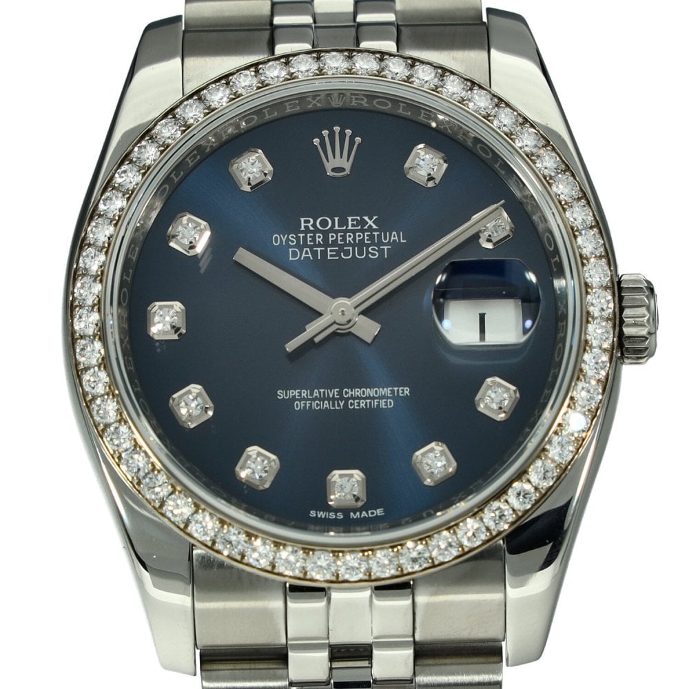 Datejust 116244 - Diamond Bezel - Blue Diamond Dial - 2017
