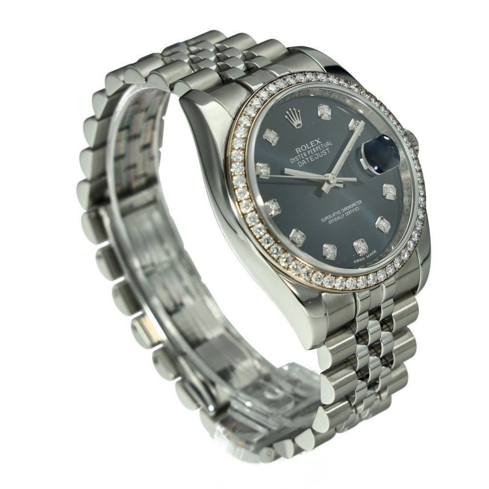 Datejust 116244 - Diamond Bezel - Blue Diamond Dial - 2017