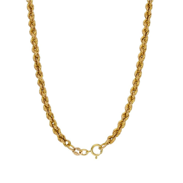 9ct Yellow Gold Rope Chain - 22" - 13.0g