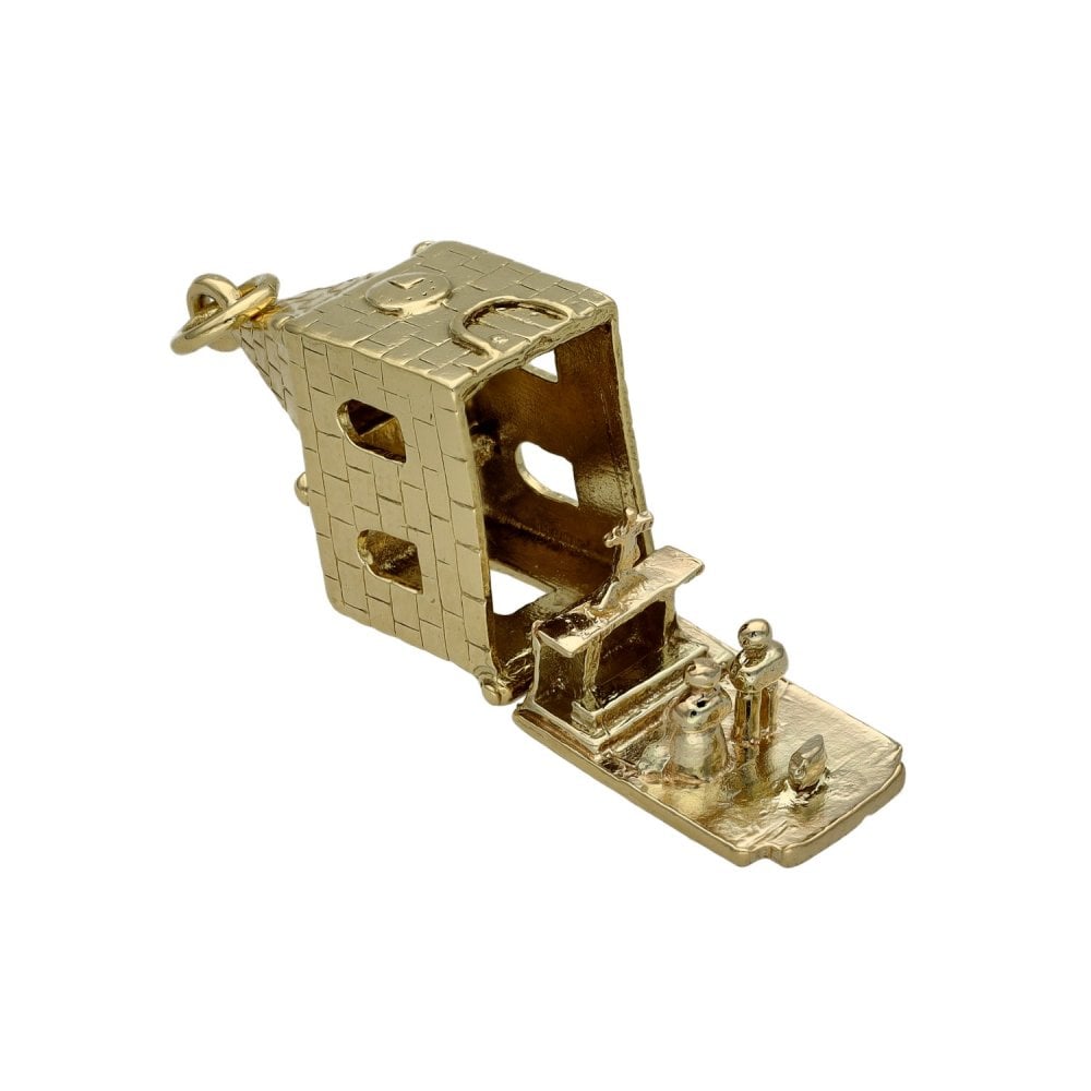 Ladies 9ct Yellow Gold Church Wedding Charm - 4.0g