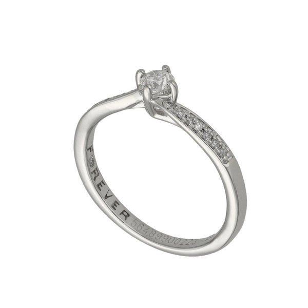 Ladies Platinum Diamond Engagement Ring -  0.25ct