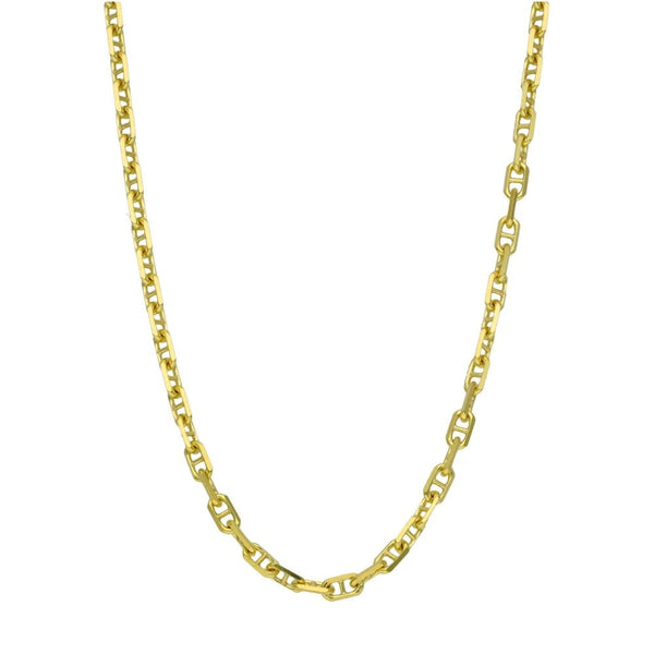 Ladies 9ct Yellow Gold Anchor Belcher Chain - 18" - 10.6g
