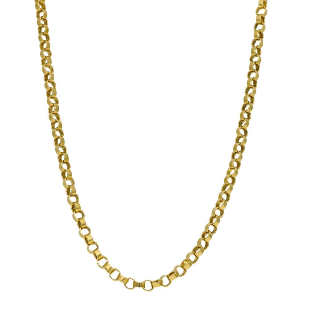 9ct Yellow Gold Belcher Chain - 20" - 11.0g