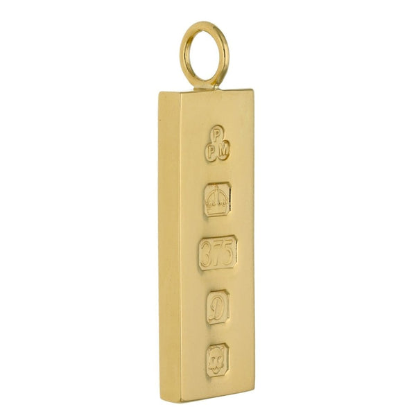 9ct Yellow Gold Ingot Pendant - 30.8g