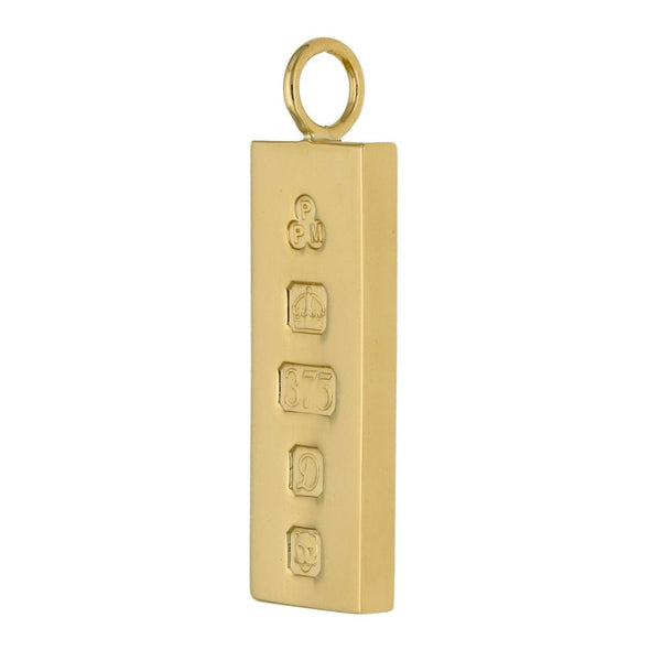 9ct Yellow Gold Ingot Pendant - 30.8g