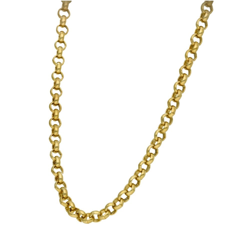 Gents 9ct Yellow Gold Belcher Chain - 26" - 40.5g