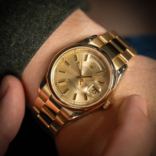 Day-Date 118208 - Champagne Dial - 2001