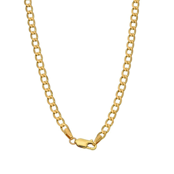 Gents 9ct Yellow Gold Open Curb Chain - 24" - 11.2g