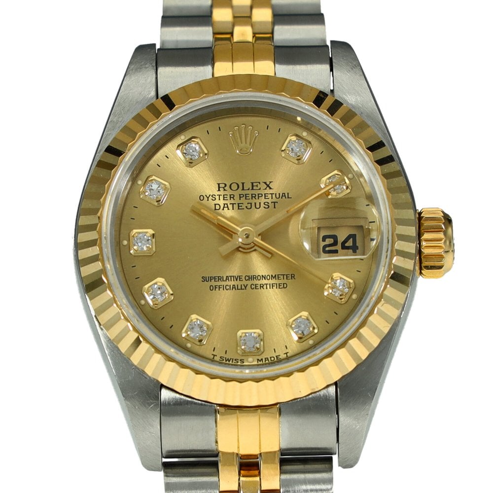 Datejust 69173 - Ladies Watch - Champagne Diamond Dial - 1995