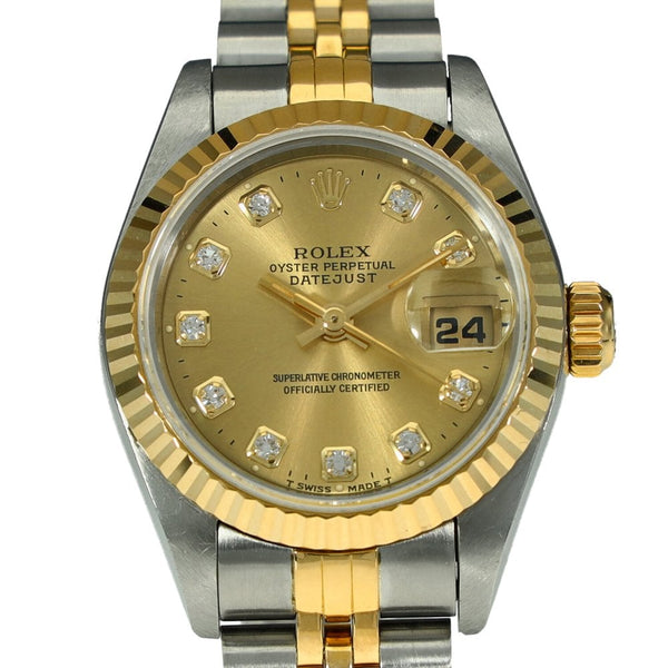 Datejust 69173 - Ladies Watch - Champagne Diamond Dial - 1995