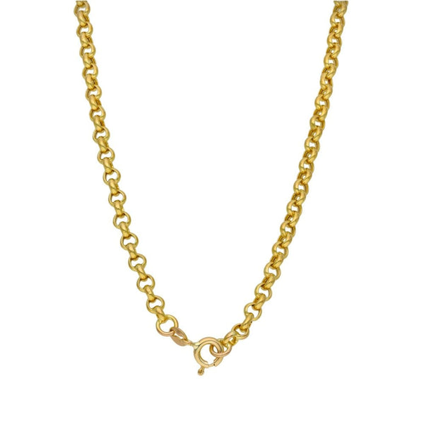 9ct Yellow Gold Hollow Belcher Chain - 24"