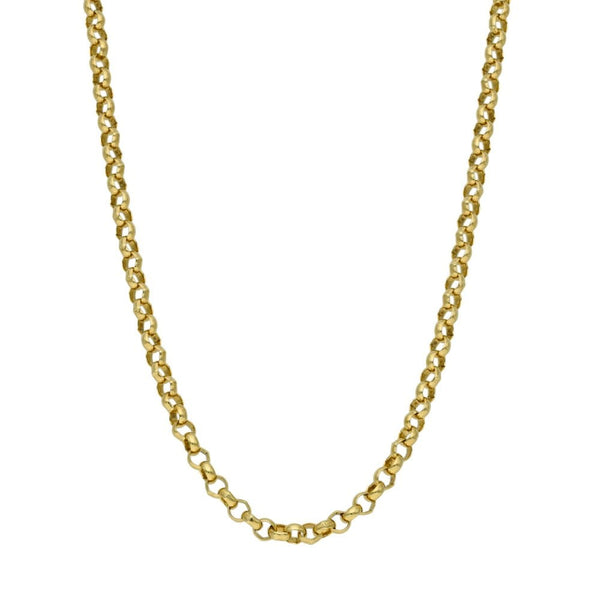 9ct Yellow Gold Belcher Chain - 24" - 12.3g