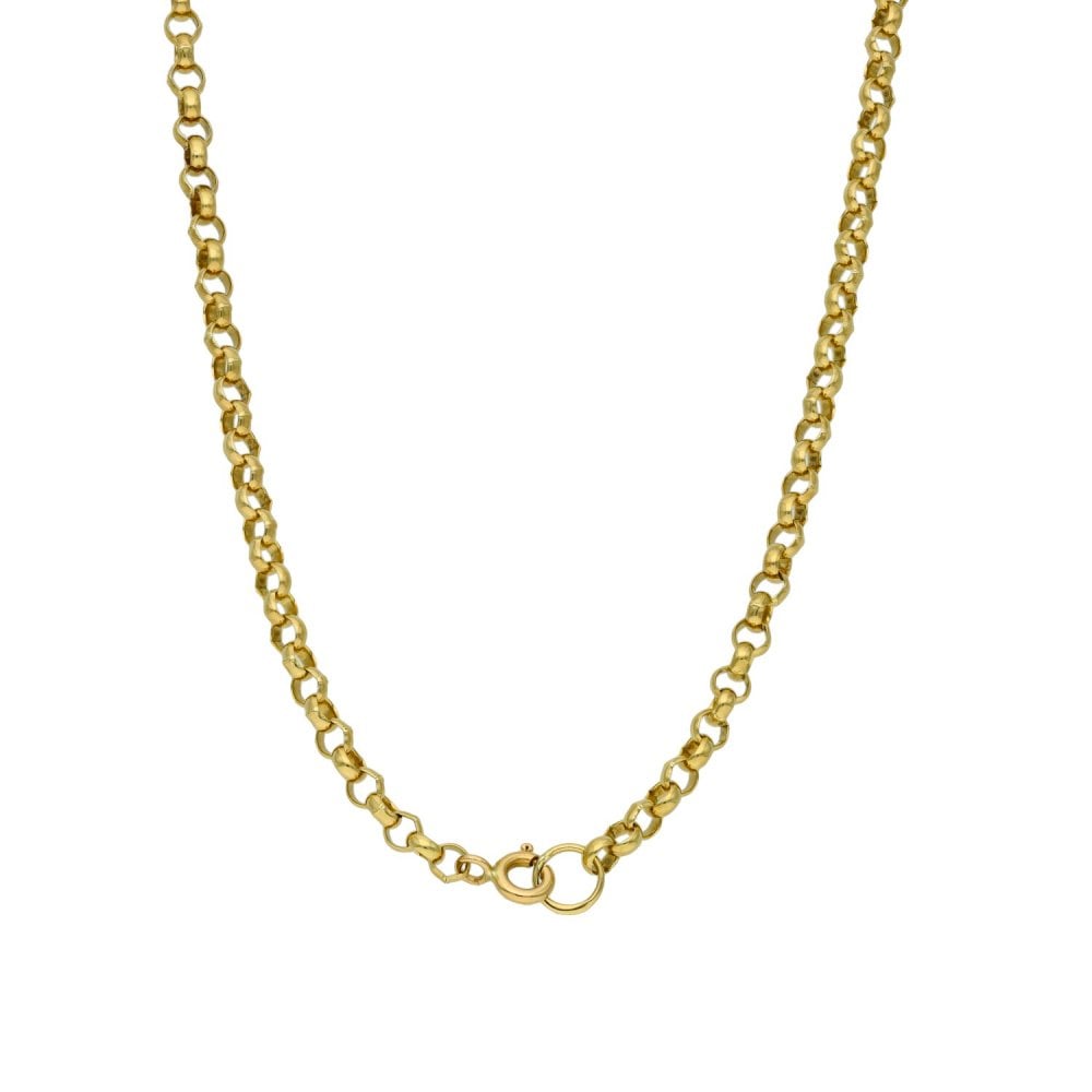 9ct Yellow Gold Belcher Chain - 24" - 12.3g
