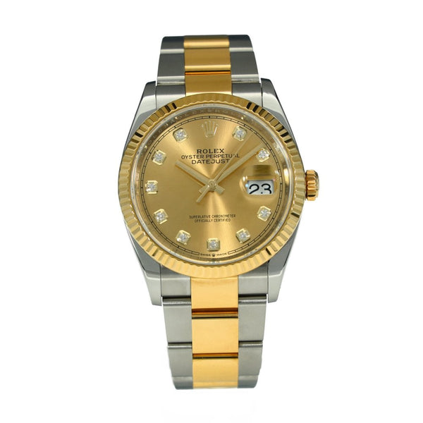 Datejust 36 126233 - Champagne Diamond Dial - 2019