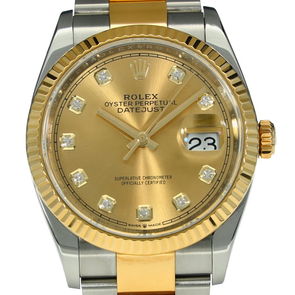 Datejust 36 126233 - Champagne Diamond Dial - 2019