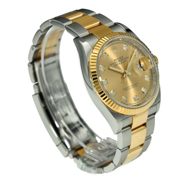 Datejust 36 126233 - Champagne Diamond Dial - 2019