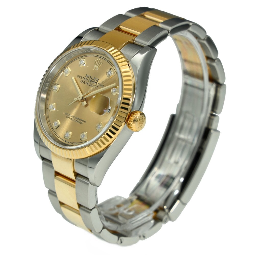Datejust 36 126233 - Champagne Diamond Dial - 2019