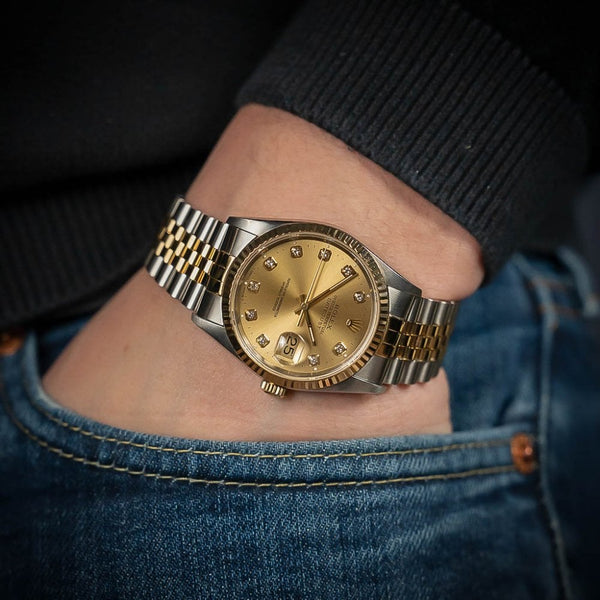 Datejust 16233 - Champagne Diamond Dial - 1995