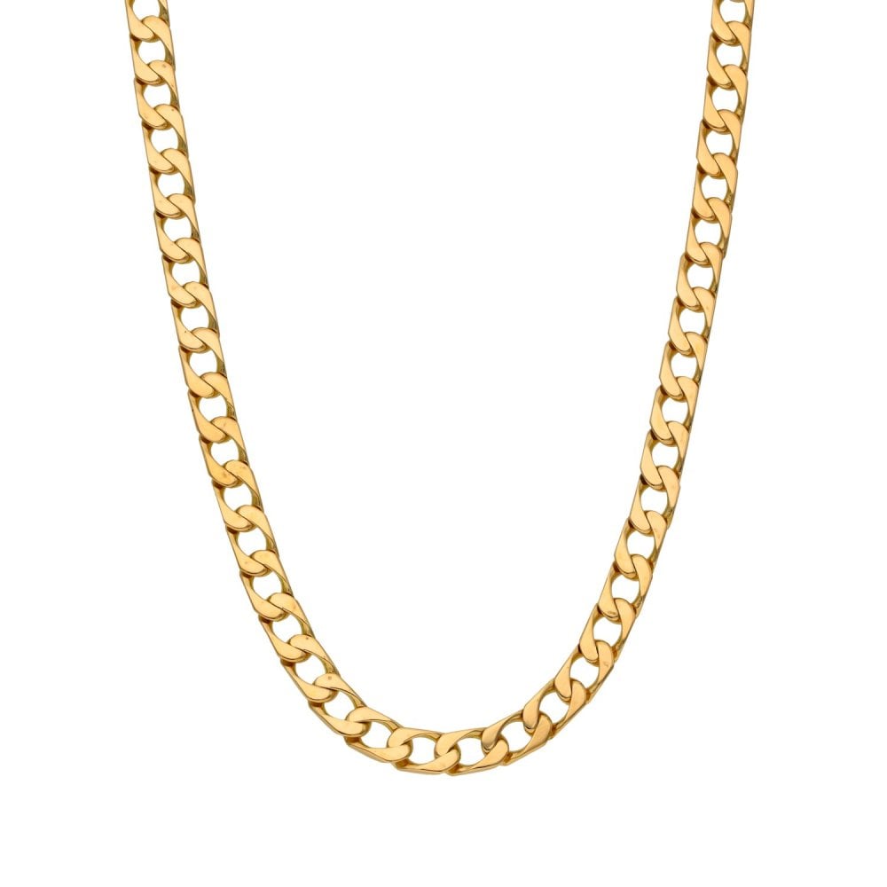 9ct Yellow Gold 19" Curb Chain - 17.7g