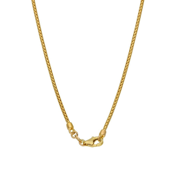 9ct Yellow Gold Popcorn Knot Necklace- 18"- 6.2g