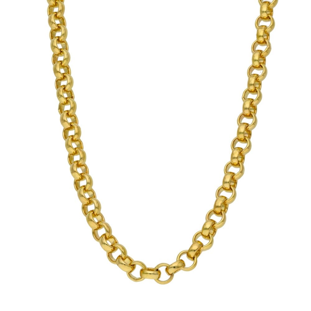 Gents 9ct Yellow Gold Belcher Chain - 24" - 50.6g