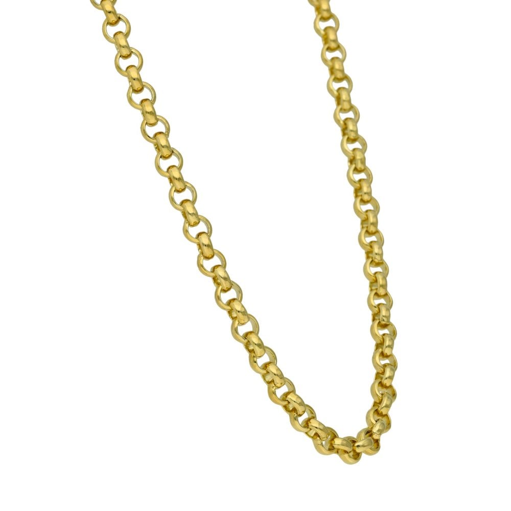 Gents 9ct Yellow Gold Belcher Chain - 24" - 36.9g