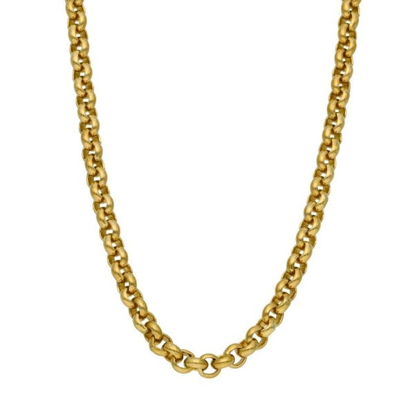 Gents 9ct Yellow Gold Belcher Chain - 25" - 49.5g