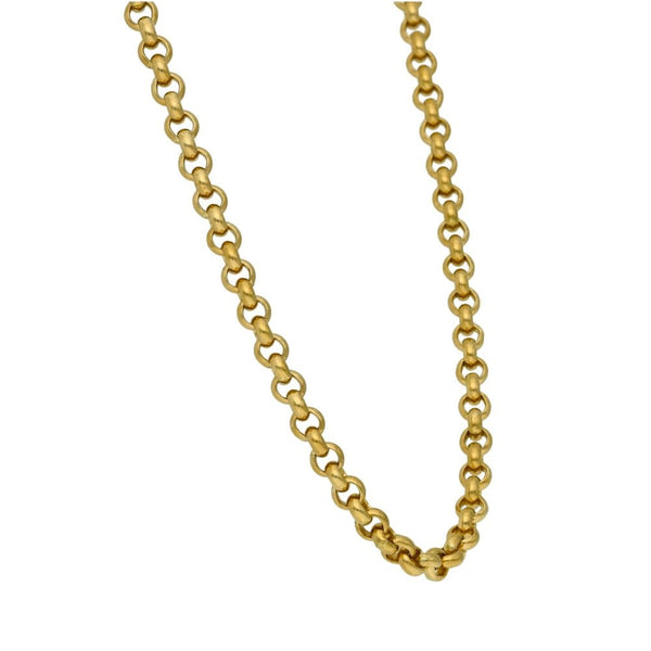 Gents 9ct Yellow Gold Belcher Chain - 25" - 49.5g