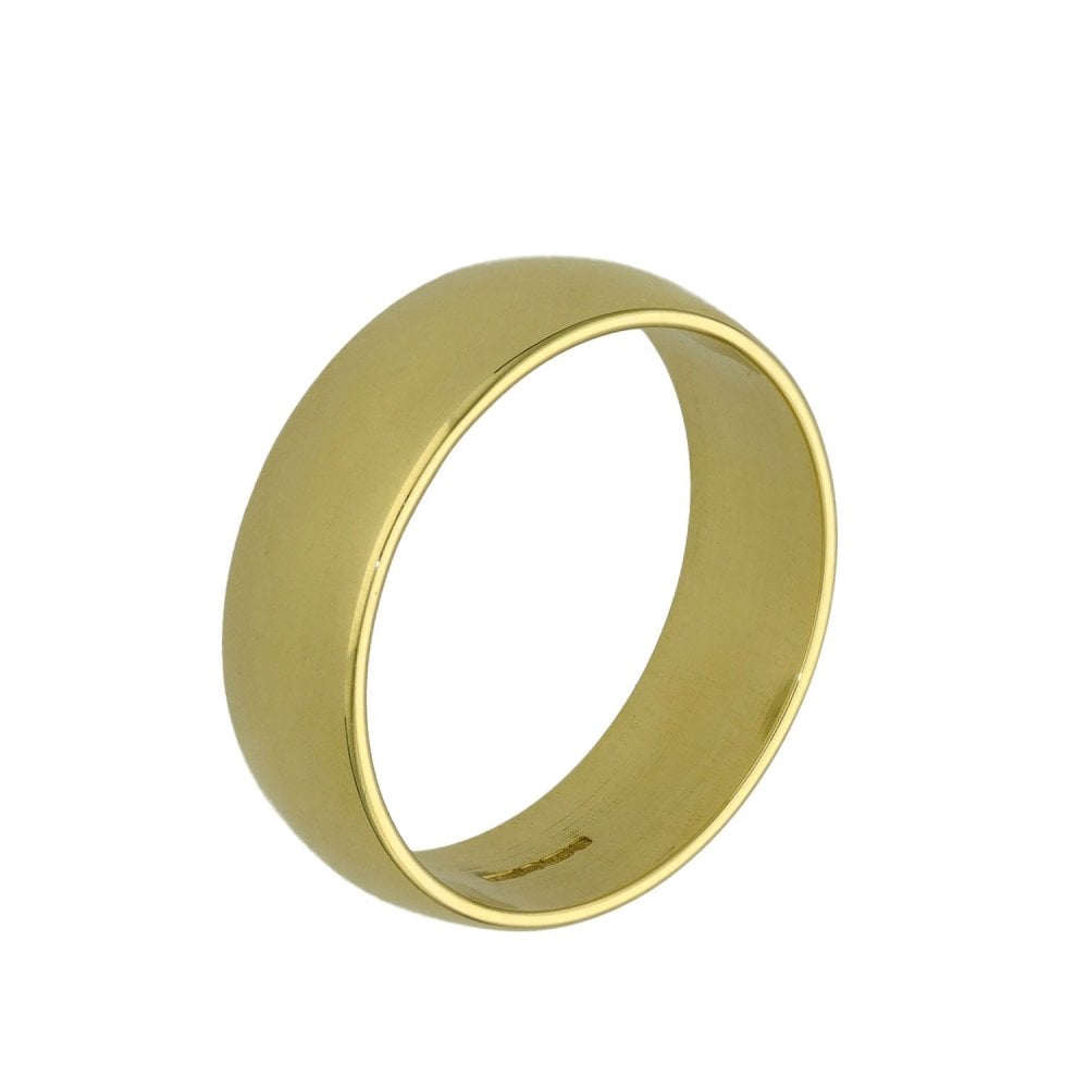 18ct Yellow Gold Wedding Ring - Size N½  - 6.0g